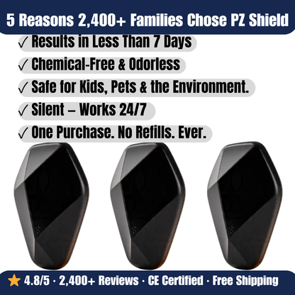 Particle Zero SHIELD - 2026 Upgraded Pest Repeller - Banish Pests For Good