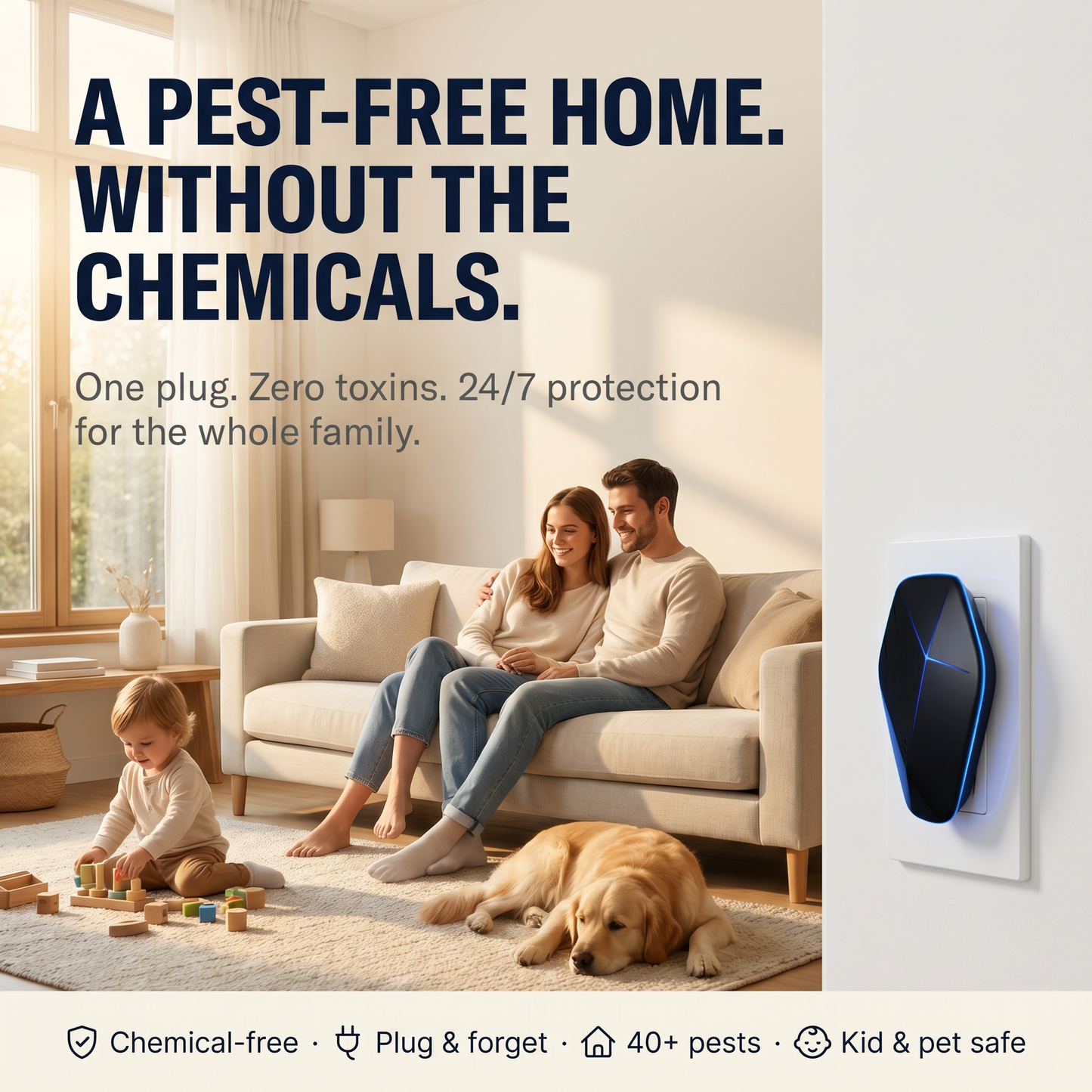 Particle Zero SHIELD - 2026 Upgraded Pest Repeller - Banish Pests For Good